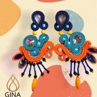 Aretes Gina Soutache coloridos image