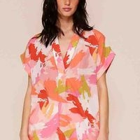 Blusa estampada colorida Talla M image