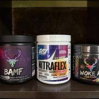Suplementos Pre-Entreno BAMF, NITRAFLEX y WOKE AF image