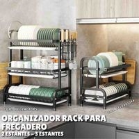 🚰 *ORGANIZADOR RACK PARA FREGADERO C/ BANDEJAS* 🍽 image