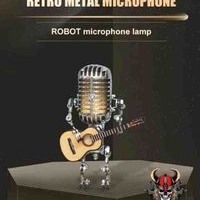 Lámpara de micrófono retro image