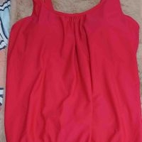 Blusa roja sin mangas talla xxl image