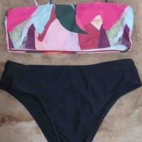 Conjunto Bikini estampado y negro talla L image