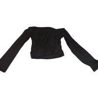 Blusa negra de manga larga S image