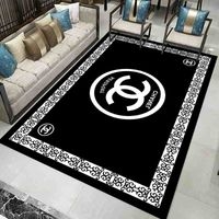 Alfombra decorativa negra image