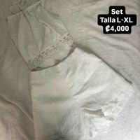 Set de ropa blanca con encaje image