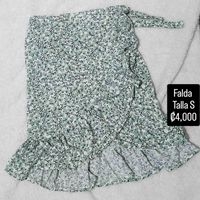 Falda estampada floral image