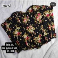 Corset Floral negra talla 3XL image
