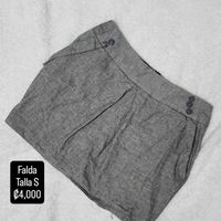 Falda gris talla S image