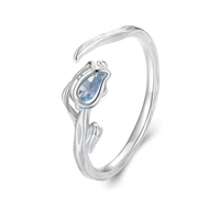 Anillo de Tulipán en plata 925 image