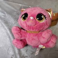 Peluche Gato Rosa Brillante image