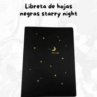 Libreta de hojas negras Starry Night image