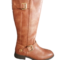 Bota alta de cuero sintético image