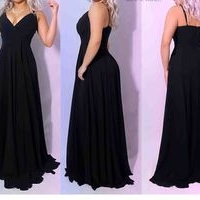 Vestido largo negro image