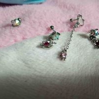 Set de aretes con cristales image