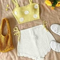 Conjunto de top y short tejido, Talla S grande image
