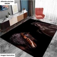 Alfombra de Sala con Diseño de Caballos image