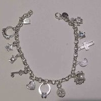 Pulsera de 13 dijes plata925 image