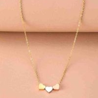 Collar de corazones en acero inoxidable 💓 image