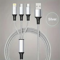 Cable de carga 3 en 1 color plateado image