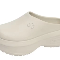 Zueco de plataforma blanco image