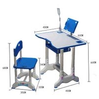Escritorio y silla ajustable para niños ideal para que realicen sus tareas , ajustables según su necesidades, disponibles en color rosa para las princesas de la casa image