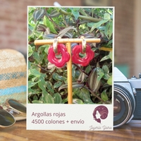 Argollas con acrílico de acero inoxidable image