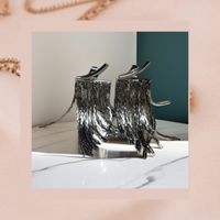 Elegantes Aretes de Flecos image