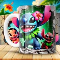 Taza Stitch colorida image