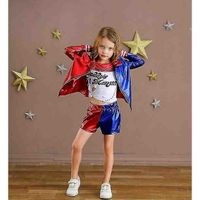 Disfraz de Harley Quinn para niña image
