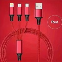Cable de carga 3 en 1 color rojo image