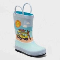 Botas de lluvia infantiles con diseño de playa image
