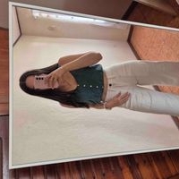 Crop top verde oscuro. American eagle talla xs image