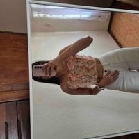 Crop top de flores talla m Shein image