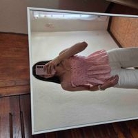Blusa de tirantes rosa American Eagle talla s image