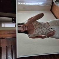 Blusa tipo corneta talla s marca Pasarella image