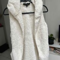 Chaleco de Peluche Blanco Hueso image