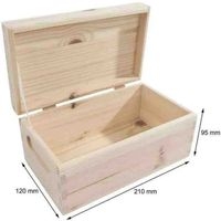 Caja de madera natural image