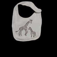 Babero infantil con diseño de jirafas image