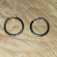 Aretes de aro acero inoxidable image