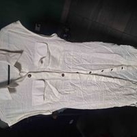 Vestido blanco de lino Talla M image