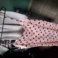 Bata Rosa con corazones Talla S/M image