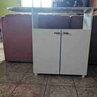 Mesa de planchar con almacenamiento image