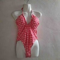 Traje de baño de cuadros image