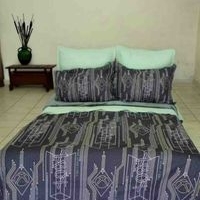 Juego de cama con diseño geométrico image