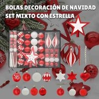 Set de Bolas de Navidad Mixto con Estrella image