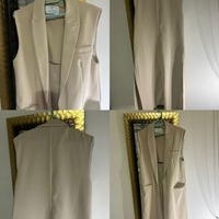 Chaleco largo beige image