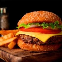 Hamburguesa clásica con papas image