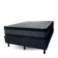 Cama Queen con base image